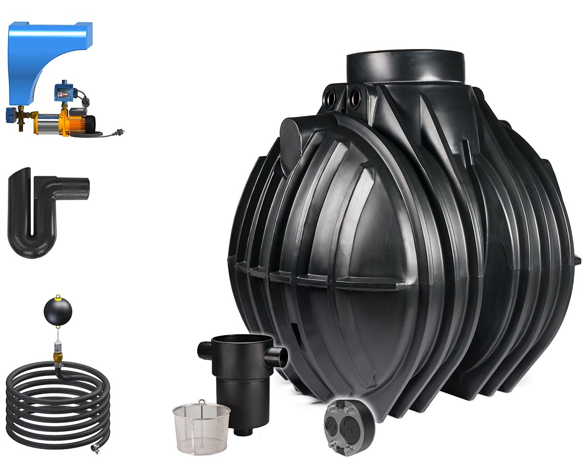 atlantis-5300liter-10m-Schlauch-Haus