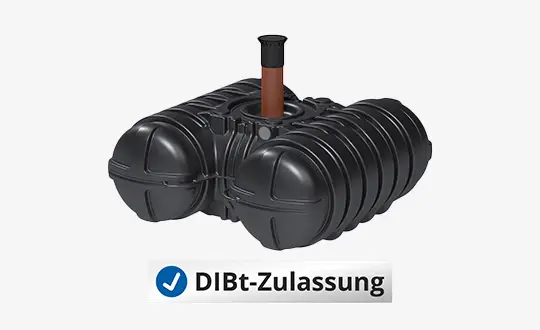 Abwassertank mit DIBt-Zulassung Abwassertank Twinbloc mit DIBt-Zulassung