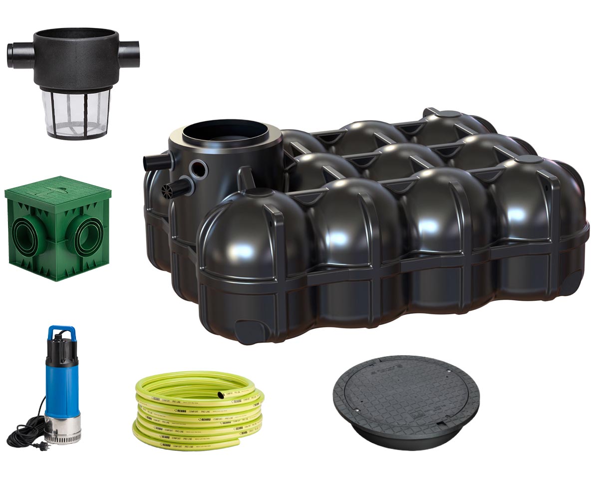 Regenwassertank 5000 Liter Flachtank